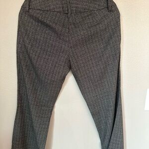 Women's Classic Gray Checkered Flare Pants